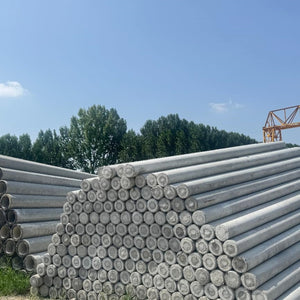 Cone shaped cement pole, non prestressed, whole pole