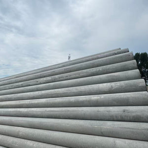 Cone shaped cement pole, non prestressed, whole pole